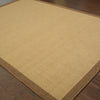 6’x9’ Beige and Brown Plain Indoor Outdoor Area Rug