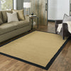 7’x11’ Beige and Black Plain Indoor Outdoor Area Rug