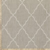 5’x7’ Gray and Ivory Trellis Indoor Outdoor Area Rug