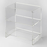 Crystal Clear Acrylic Bookcase