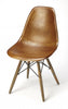 Medium Brown Leather Dining Chair