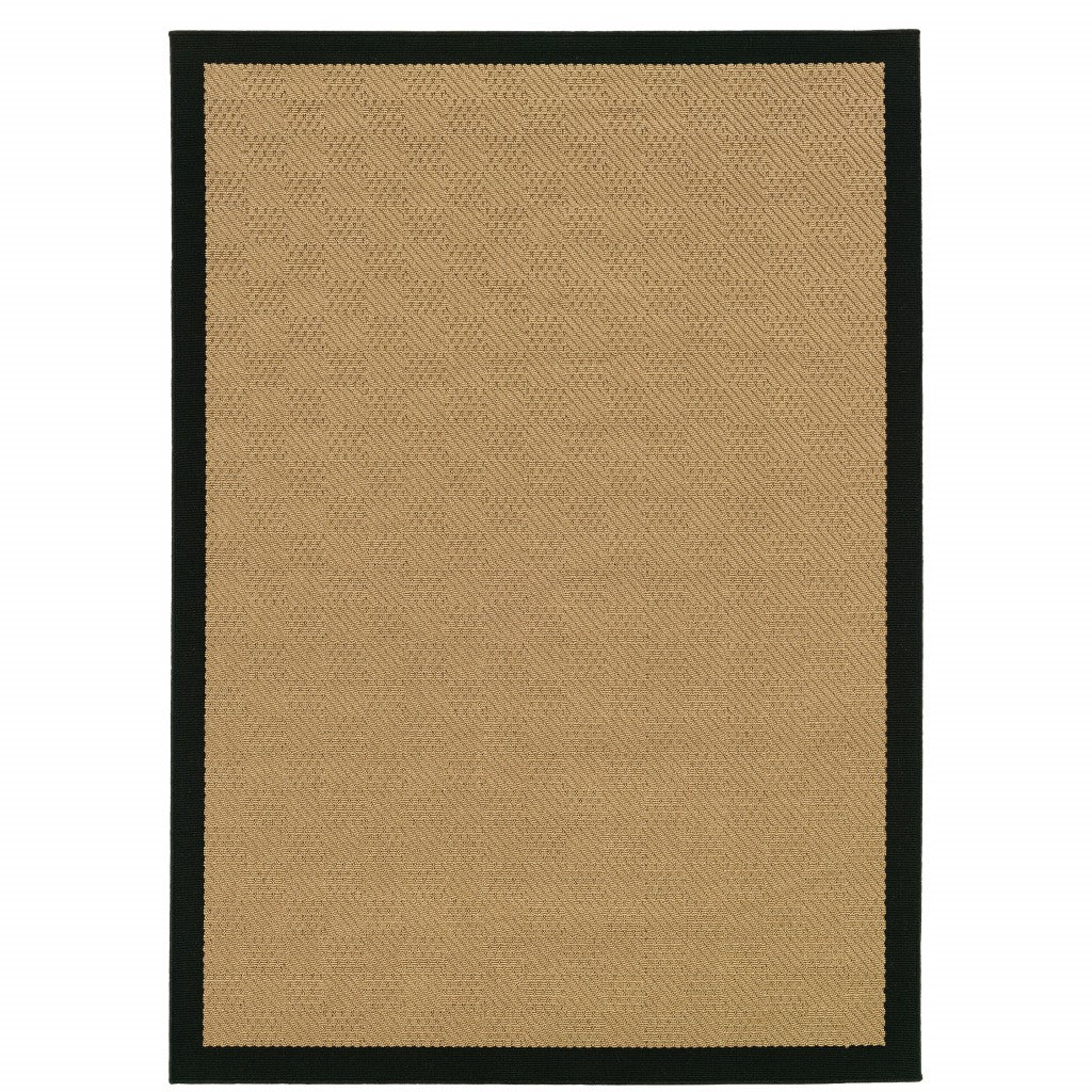 2' X 3' Beige Stain Resistant Indoor Outdoor Area Rug