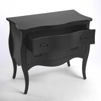 Black 2 Drawer Chest