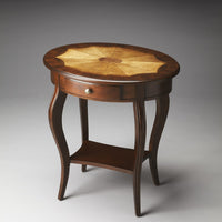 Jeanette Plantation Cherry Oval Accent Table