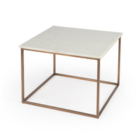 Holland Marble &amp; Metal Coffee Table