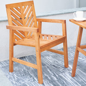 Natural Wood Dining Armchair