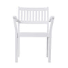 Set of Two White Stacking Armchairs