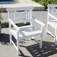 White Garden Armchair