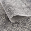 5’ x 8’ Gray Distressed Medallion Area Rug