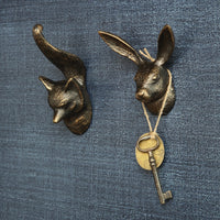 Cast Iron Fox Shaped Wall Hook