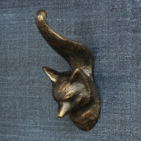 Cast Iron Fox Shaped Wall Hook