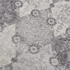 4’ x 6’ Gray Distressed Trellis Pattern Area Rug