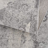 5’ x 8’ Gray Distressed Trellis Pattern Area Rug