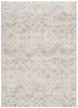 2’ x 3’ Ivory Distressed Ikat Pattern Scatter Rug