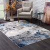 2’ x 3’ Navy Blue Cobblestone Pattern Scatter Rug