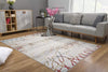 8’ x 11’ Gold and Ivory Abstract Branches Area Rug