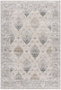 8’ x 11’ Cream and Gray Decorative Area Rug