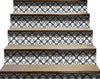 8" X 8" Dark Gray and White Coli Peel and Stick Tiles