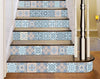 7" x 7" Baby Blue and Peach Mosaic Peel and Stick Removable Tiles