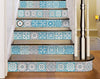 8" x 8" Sky Blue Mosaic Peel and Stick Removable Tiles