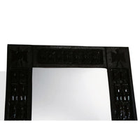 Solid Wood West African Hand Carved Wall Mirror