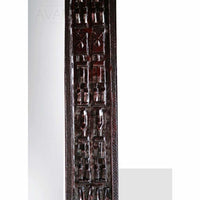 Solid Wood West African Hand Carved Wall Mirror