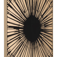 Black and Gold Eye Of The Sun Wall Art