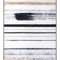 Black and Gold Morning Beach Wall Art