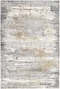 4’ x 6’ Gray Mod Distressed Strokes Area Rug