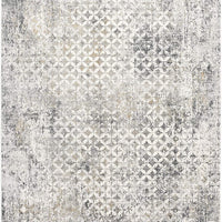 5’ x 8’ Gray and Ivory Distressed Area Rug