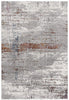 4’ x 6’ Gray and Brown Abstract Scraped Area Rug