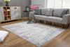 4’ x 6’ Gray Modern Distressed Area Rug