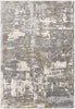 8’ x 11’ Beige and Gray Distressed Area Rug
