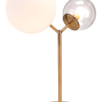 Gold Solar Eclipse Table or Desk Lamp