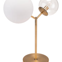 Gold Solar Eclipse Table or Desk Lamp