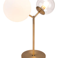 Gold Solar Eclipse Table or Desk Lamp