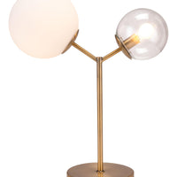 Gold Solar Eclipse Table or Desk Lamp