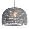 Misty Gray Woven Ceiling Lamp