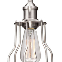 Caged Ceiling Lamp Nickel