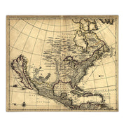 20" X 24" Map Of North America C1685 Vintage  Poster Wall Art