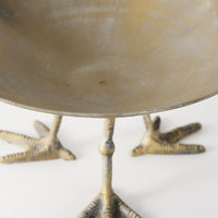 Antiqued Gold Webbed Feet Centerpiece Bowl