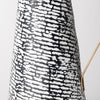 Petite Black and White Textured Jug Vase