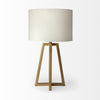 Metallic Gold Tone Geometric Table Lamp