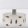 Pierced White Ceramic Base Table Lamp