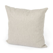 Neutral Sand Basket Weave Accent Throw Pillow