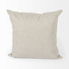 Neutral Sand Basket Weave Accent Throw Pillow