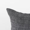 Dark Gray Detailed Lumbar Throw Pillow Cover