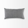 White and Black Pattern Lumbar Throw Pillow Cover