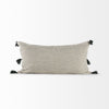 Beige and Black Dotted Lumbar Pillow Cover