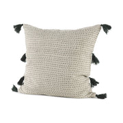 Beige and Black Dotted Pillow Cover